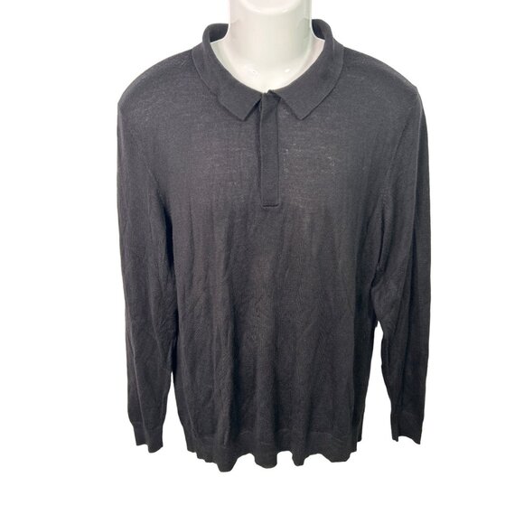 Club Room Shirt Mens Size Large‎ Merino Comfy Polo Classiccore Academia Techwear - Picture 1 of 8